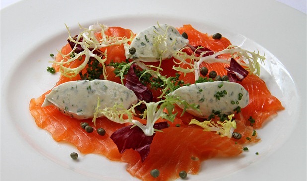 Smoked Salmon With Creme Fraiche