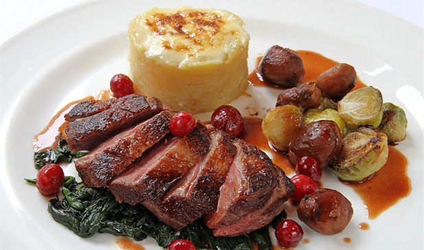 Duck Breast, Port and Cranberries - Christmas